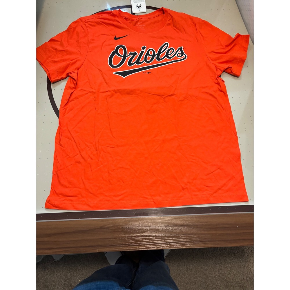 1242 Nike Baltimore Orioles John Means 47 MLB T-Shirt Orange Mens XL New NWT